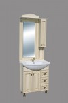 Guido Barokk 76 fürdőszoba bútor felső, fazettás tükörrel, cs-antik Vanilia színben